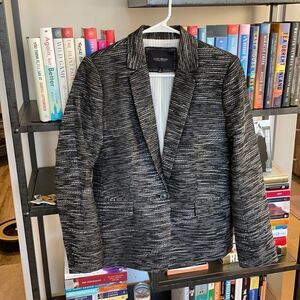 NWOT Lucky Brand Metallic Tweed Blazer